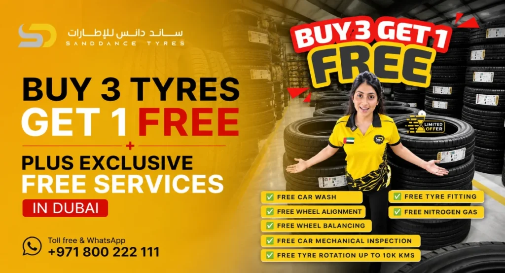Buy 3 Tyres Get 1 Free