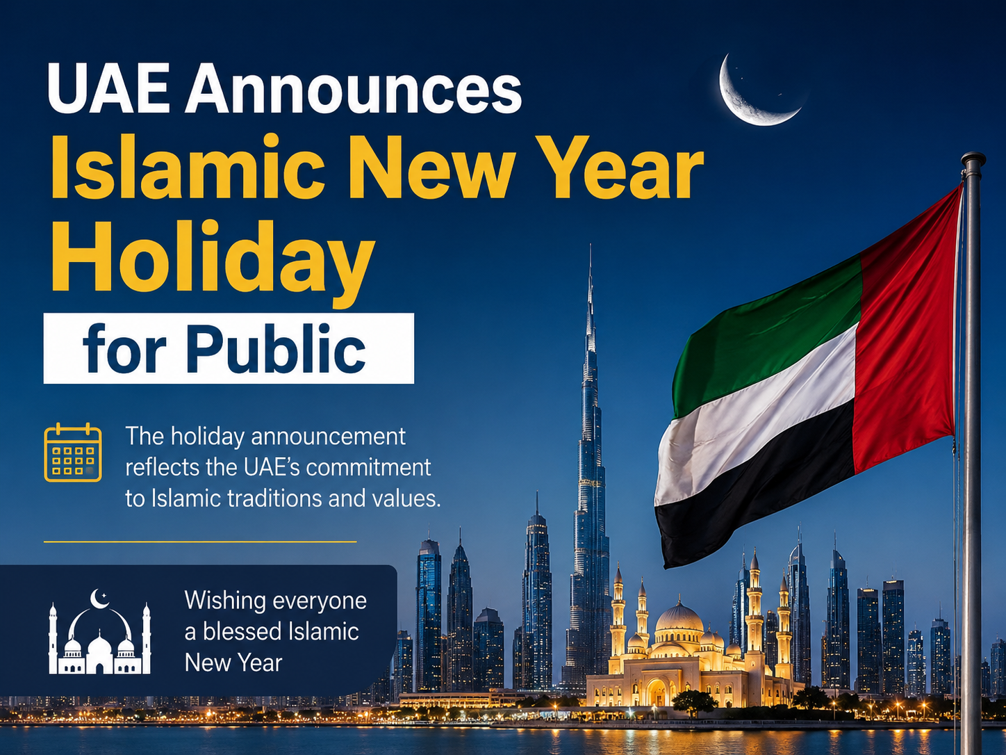 UAE Residents to Enjoy Official Islamic New Year Holiday