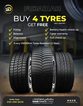 Buy 4 Tyres Get Free