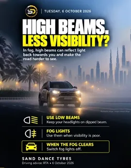 High Beams. Less Visibility