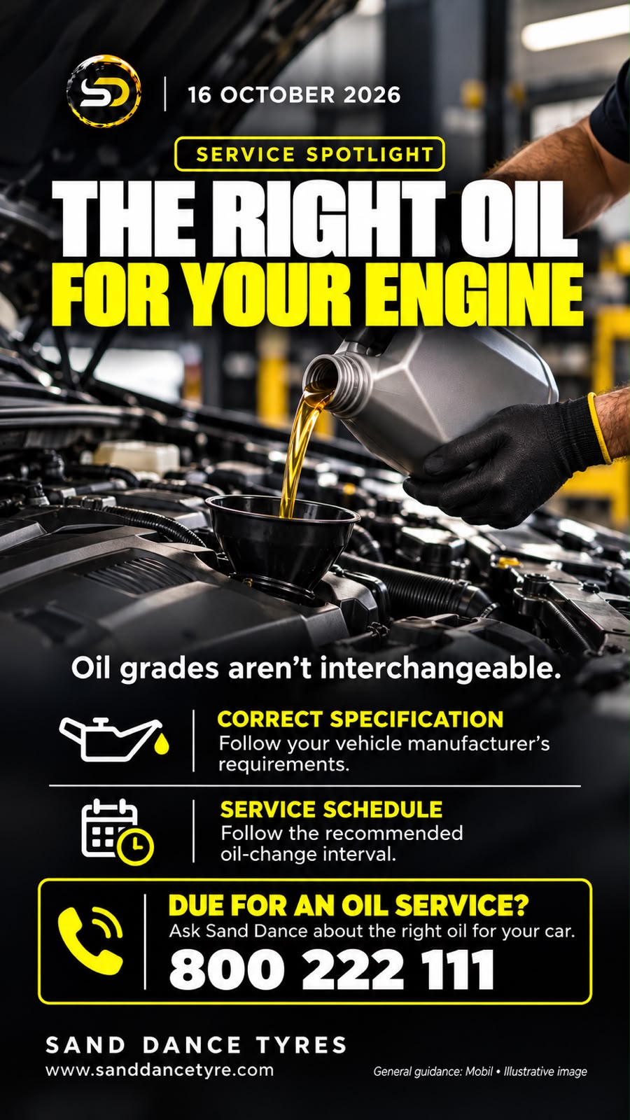 The Right oil for your Engine